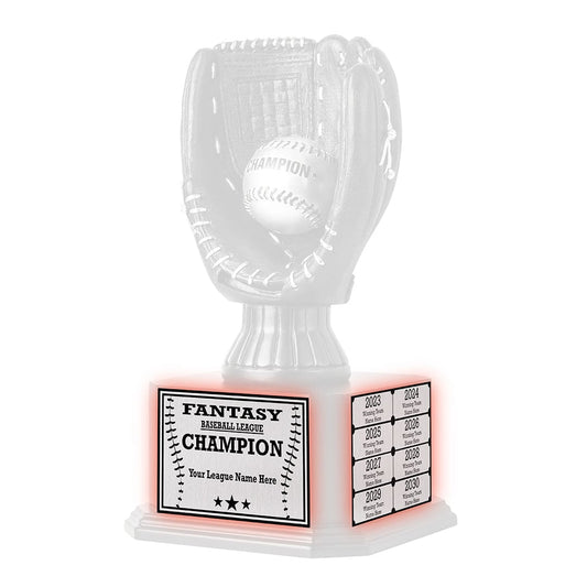 TrophySmack 15" Black Baseball Perpetual Baseball Trophy Engraving Redemption