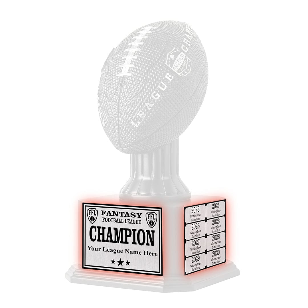 TrophySmack 15" Black Perpetual Fantasy Football Trophy Engraving Redemption