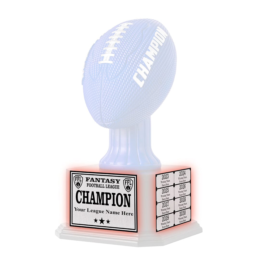 TrophySmack 15" Blue Perpetual Fantasy Football Trophy Engraving Redemption