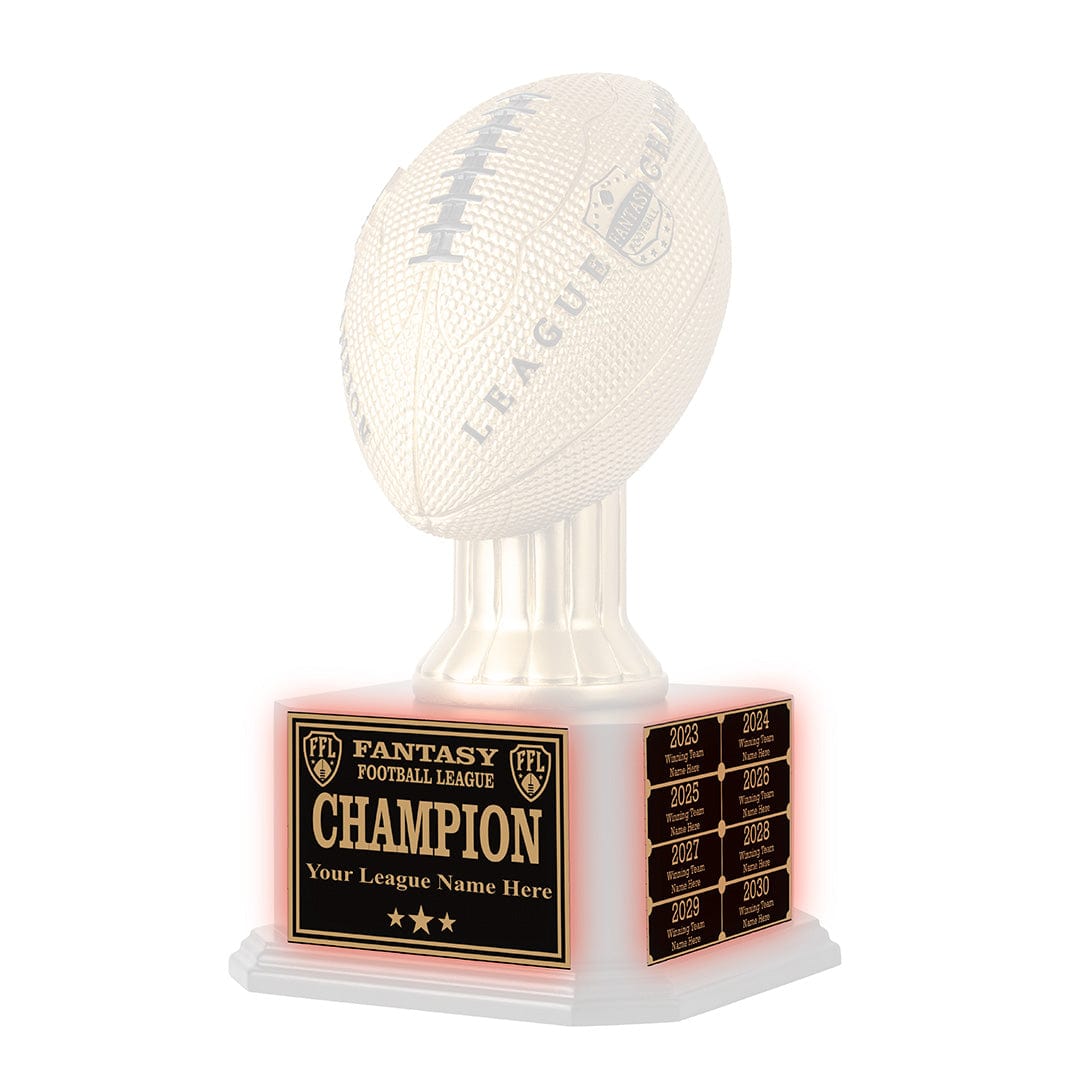 TrophySmack 15" Gold Perpetual Fantasy Football Trophy Engraving Redemption