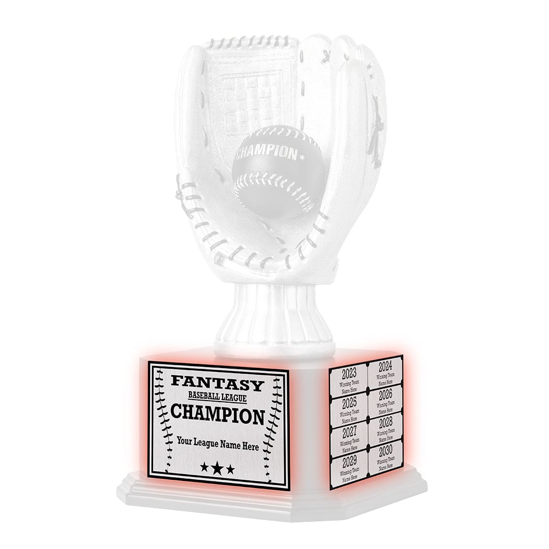 TrophySmack 15" Silver Baseball Perpetual Baseball Trophy Engraving Redemption