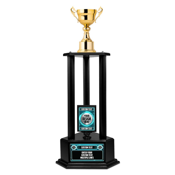 Soccer Trophies 26-36” Perpetual Futbol Cup Trophy Award For Sport &  Fantasy - Personalized Engravings - TrophySmack