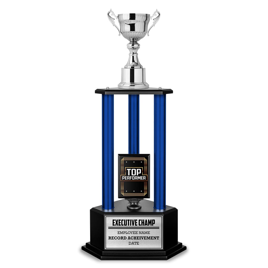 TrophySmack 36" corporate goblet trophy with intricate designs