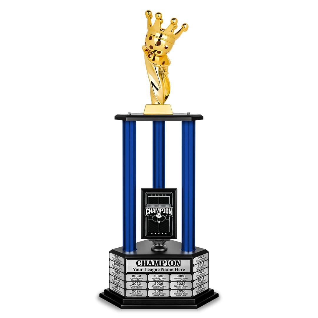 TrophySmack 26"-36" Perpetual Pickleball Trophy