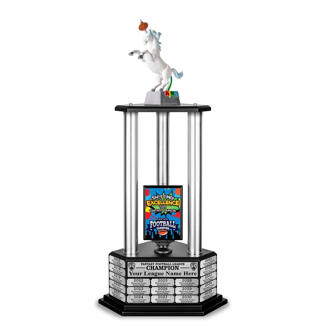 TrophySmack 26"-36" Unismack, the Unicorn Fantasy Football Trophy