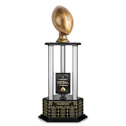 TrophySmack 26-56” Antique Gold Football Championship Trophy