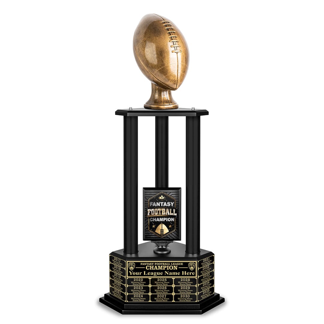 TrophySmack 26-56” Antique Gold Football Championship Trophy