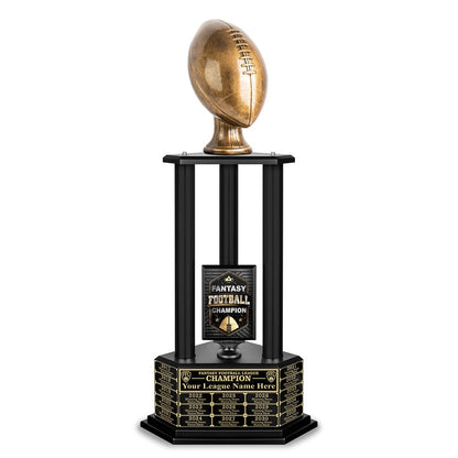 TrophySmack 26-56” Antique Gold Football Championship Trophy