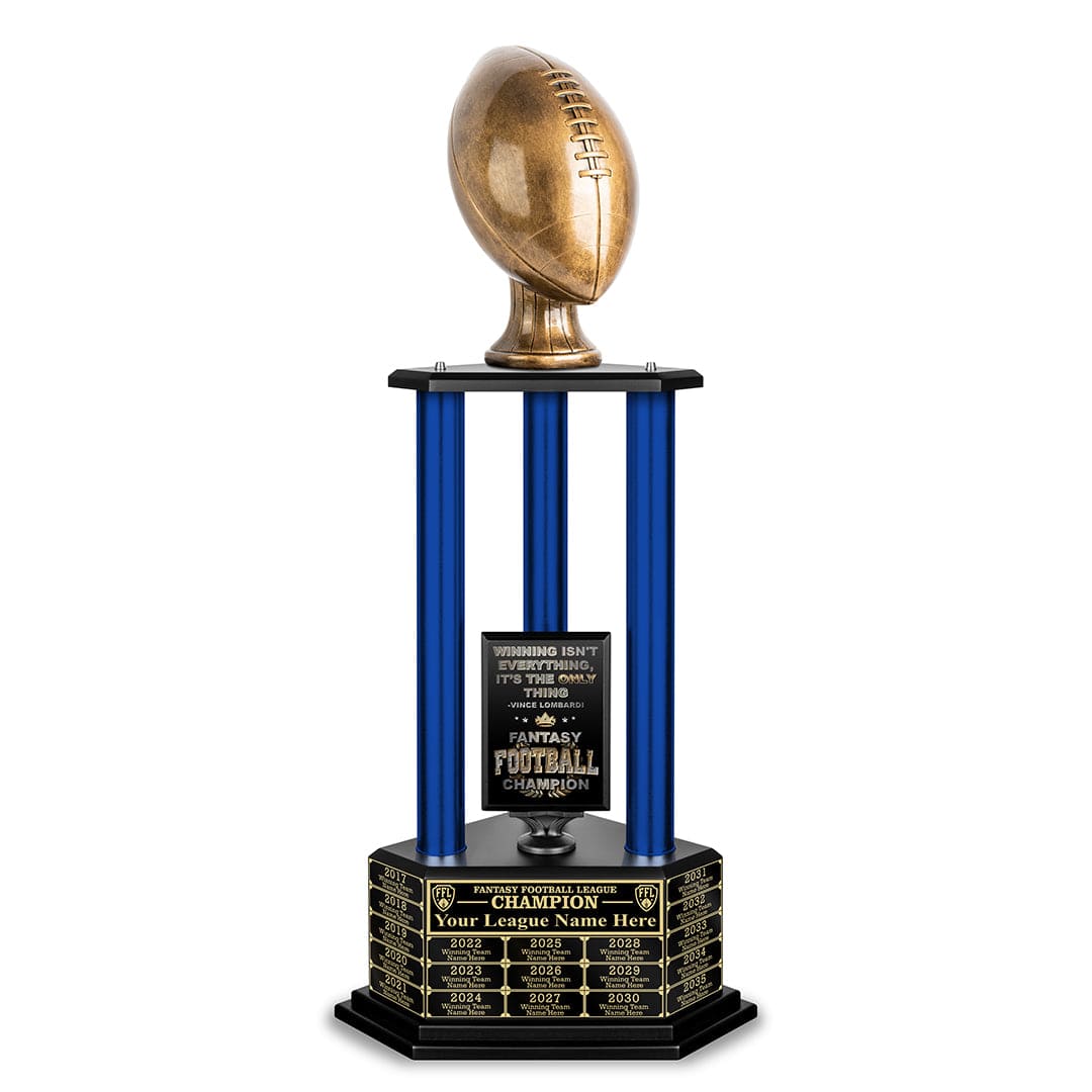 TrophySmack 26-56” Antique Gold Football Championship Trophy