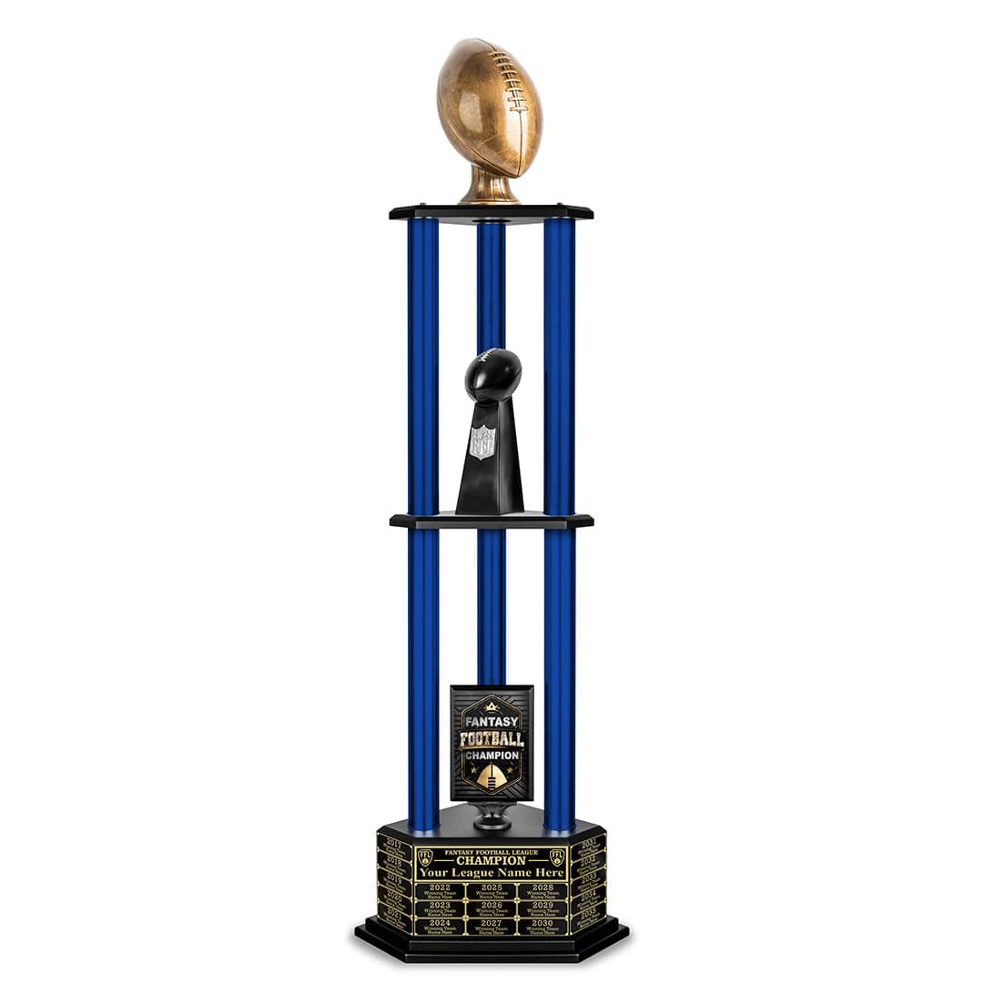 TrophySmack 26-56” Antique Gold Football Championship Trophy