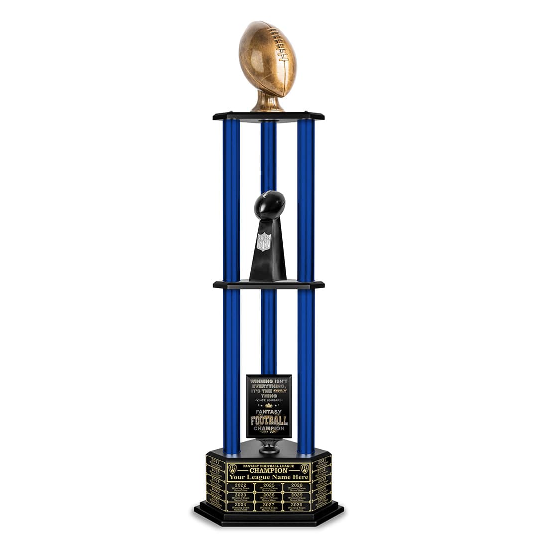 TrophySmack 26-56” Antique Gold Football Championship Trophy