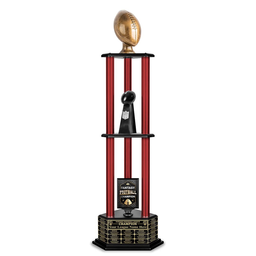 TrophySmack 26-56” Antique Gold Football Championship Trophy