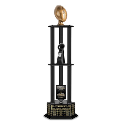 TrophySmack 26-56” Antique Gold Football Championship Trophy