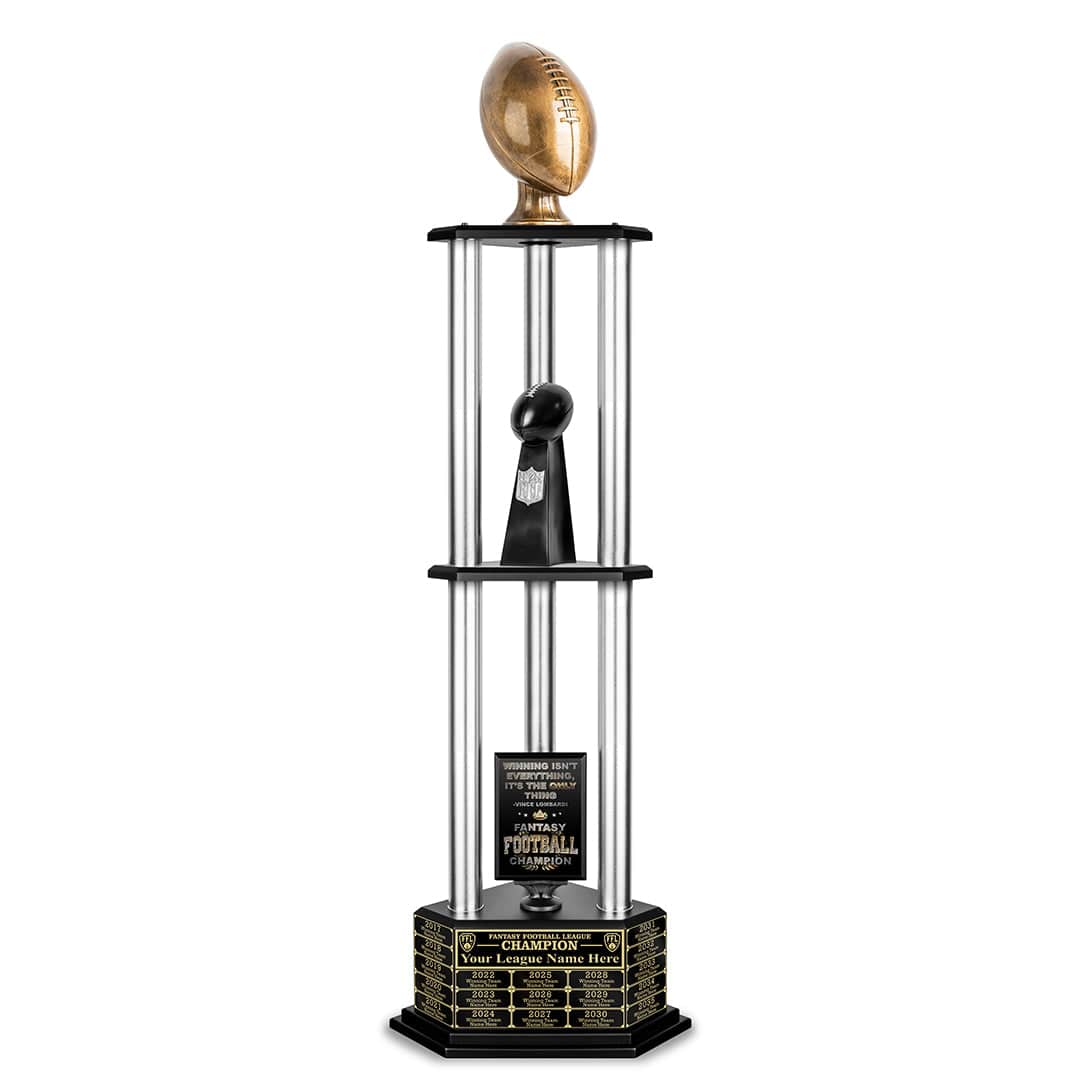 TrophySmack 26-56” Antique Gold Football Championship Trophy