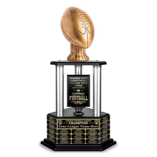 TrophySmack 26-56” Antique Gold Football Championship Trophy