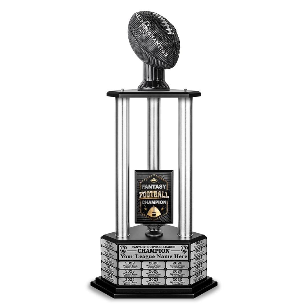 18 NFL Fantasy Football Trophy on Black Base Fantasy Football