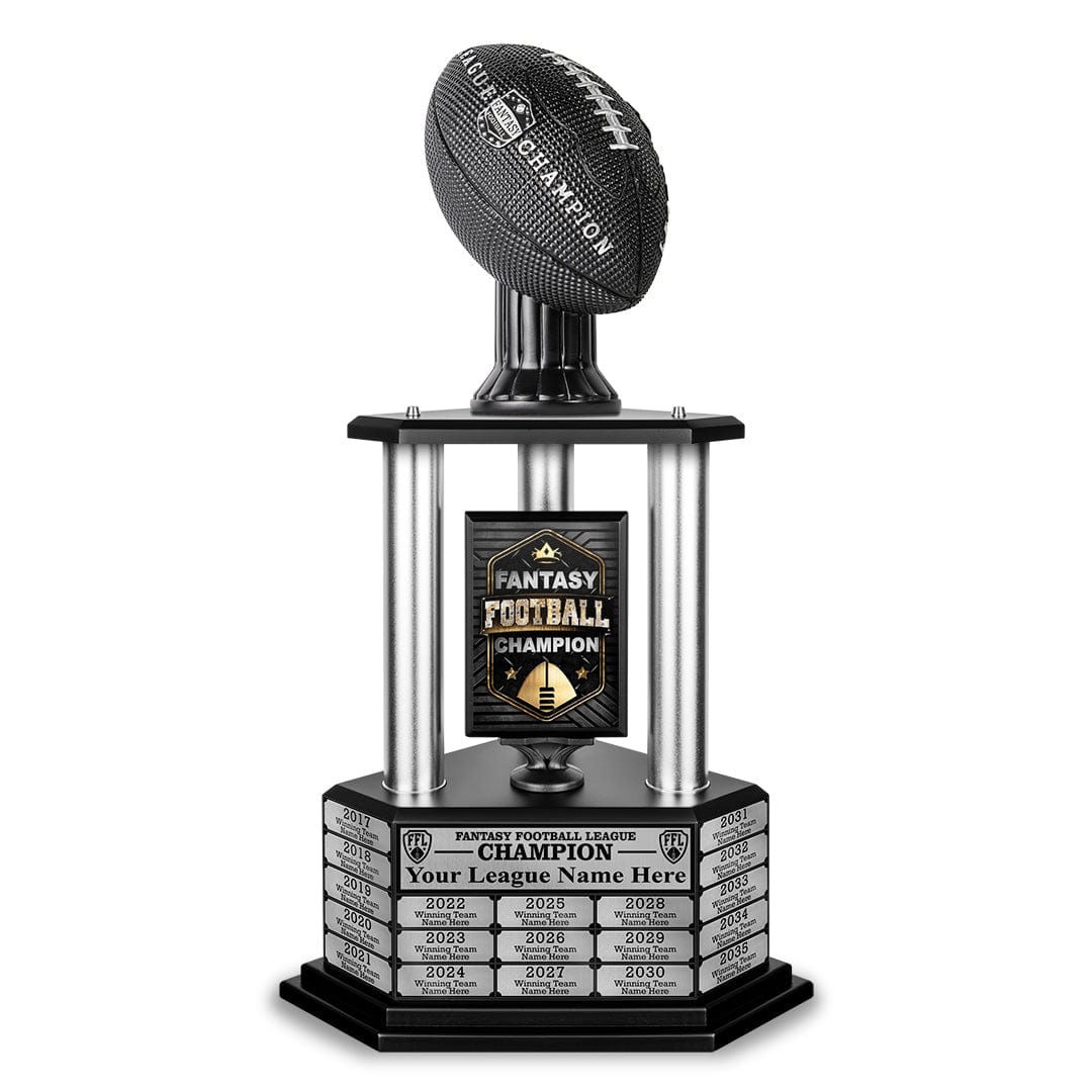 : 2023 Black Plated Fantasy Football Championship Trophy