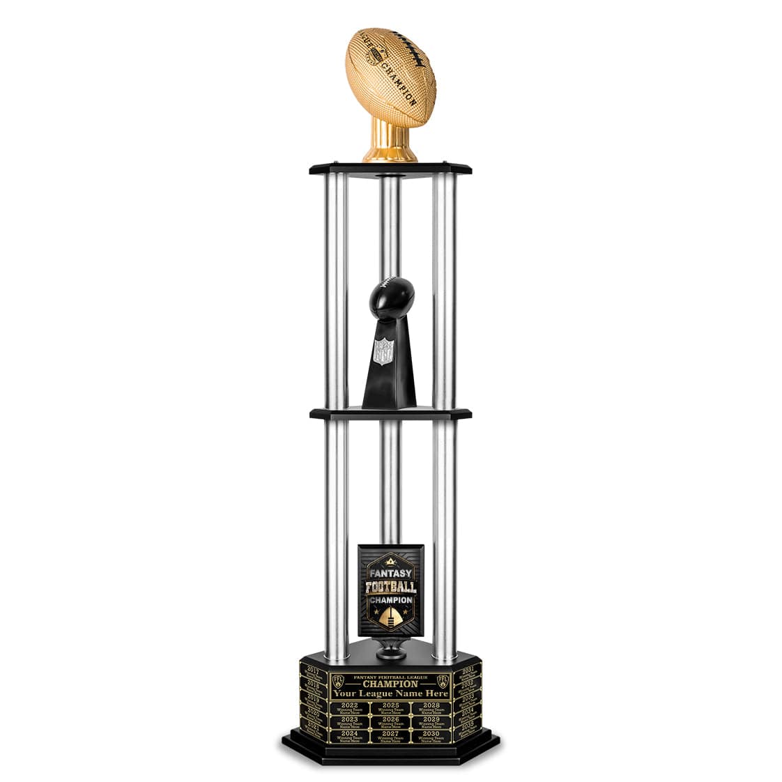 Perpetual Trophies  12 Fantasy Football Goal Post Perpetual Trophy