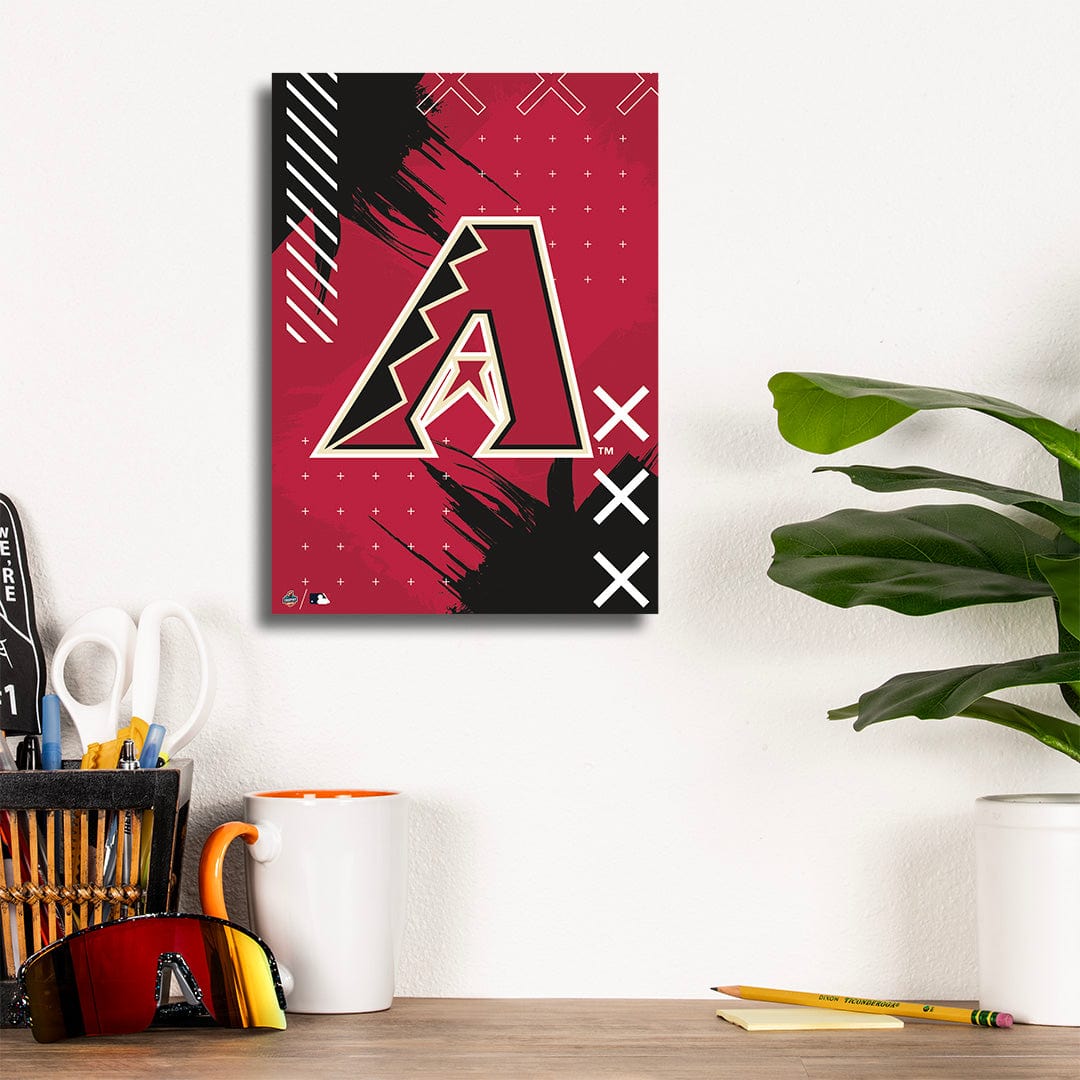 Arizona Diamondbacks Stitch Logo - Metal Wall Art - TrophySmack