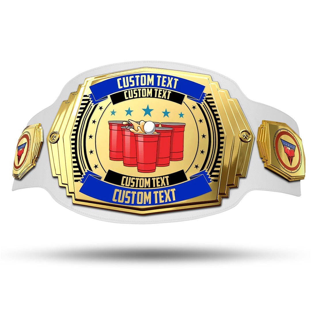 TrophySmack Beer Pong 6lb Customizable Championship Belt