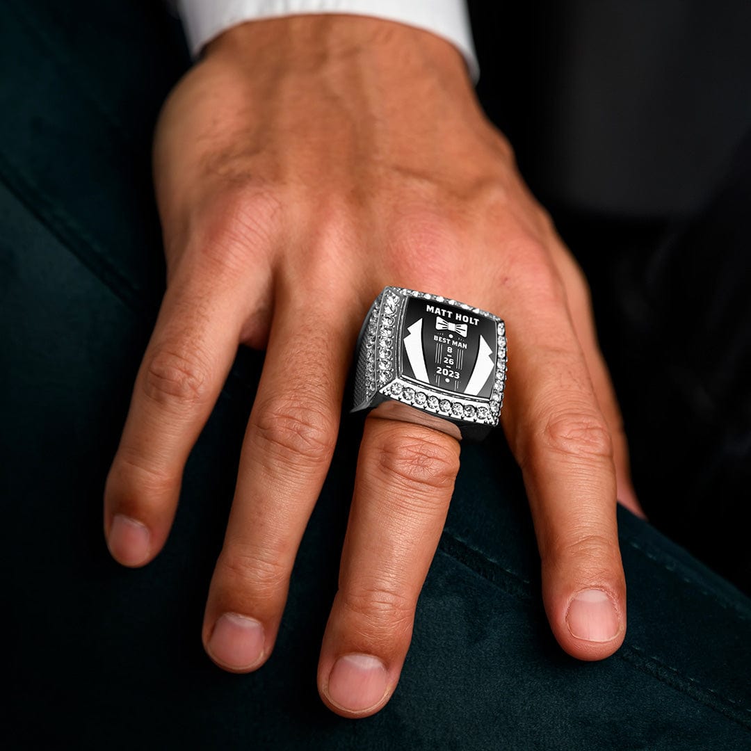 Best Man Custom Championship Ring TrophySmack