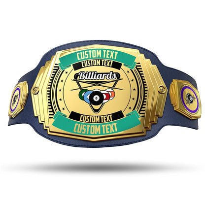 TrophySmack Billiards 6lb Customizable Championship Belt