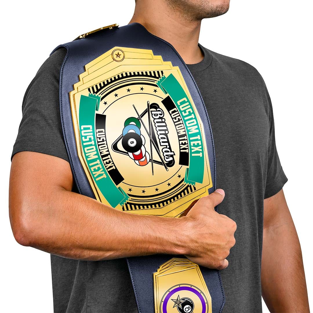 TrophySmack Billiards 6lb Customizable Championship Belt