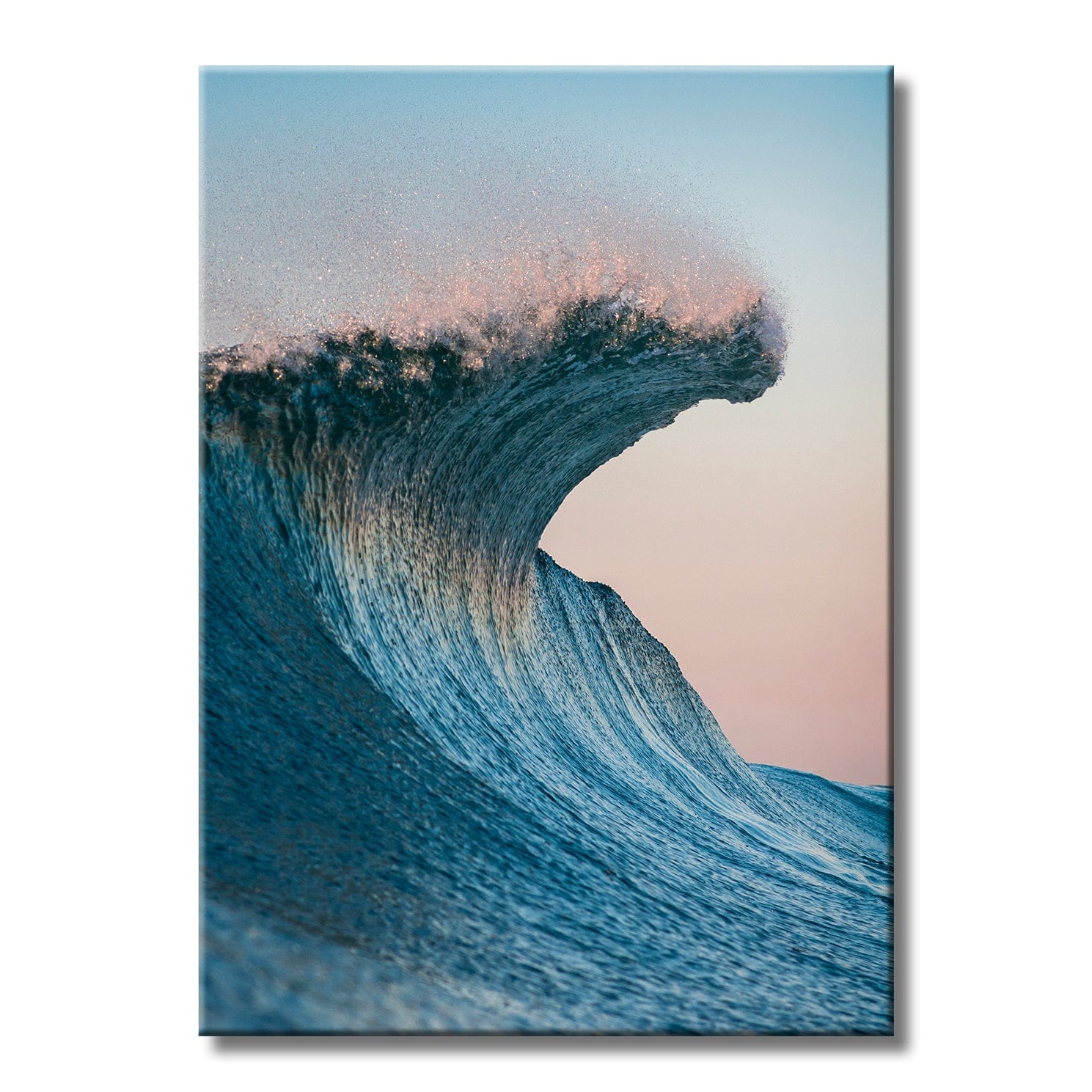 TrophySmack Blue Curl - Metal Wall Art