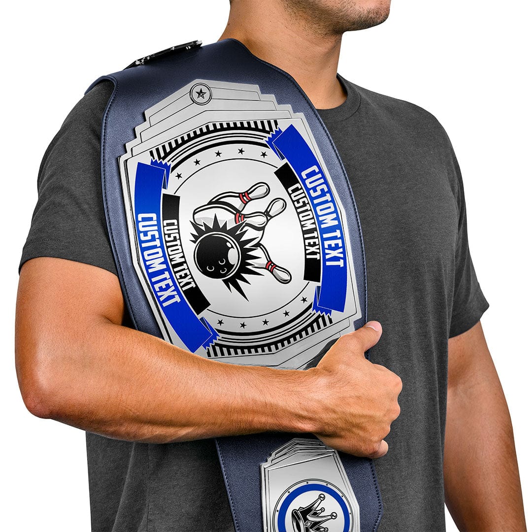 TrophySmack Bowling 6lb Customizable Championship Belt