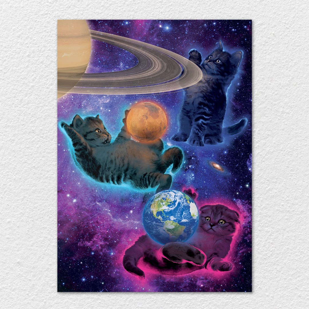 TrophySmack Cosmic Kittens - Metal Wall Art