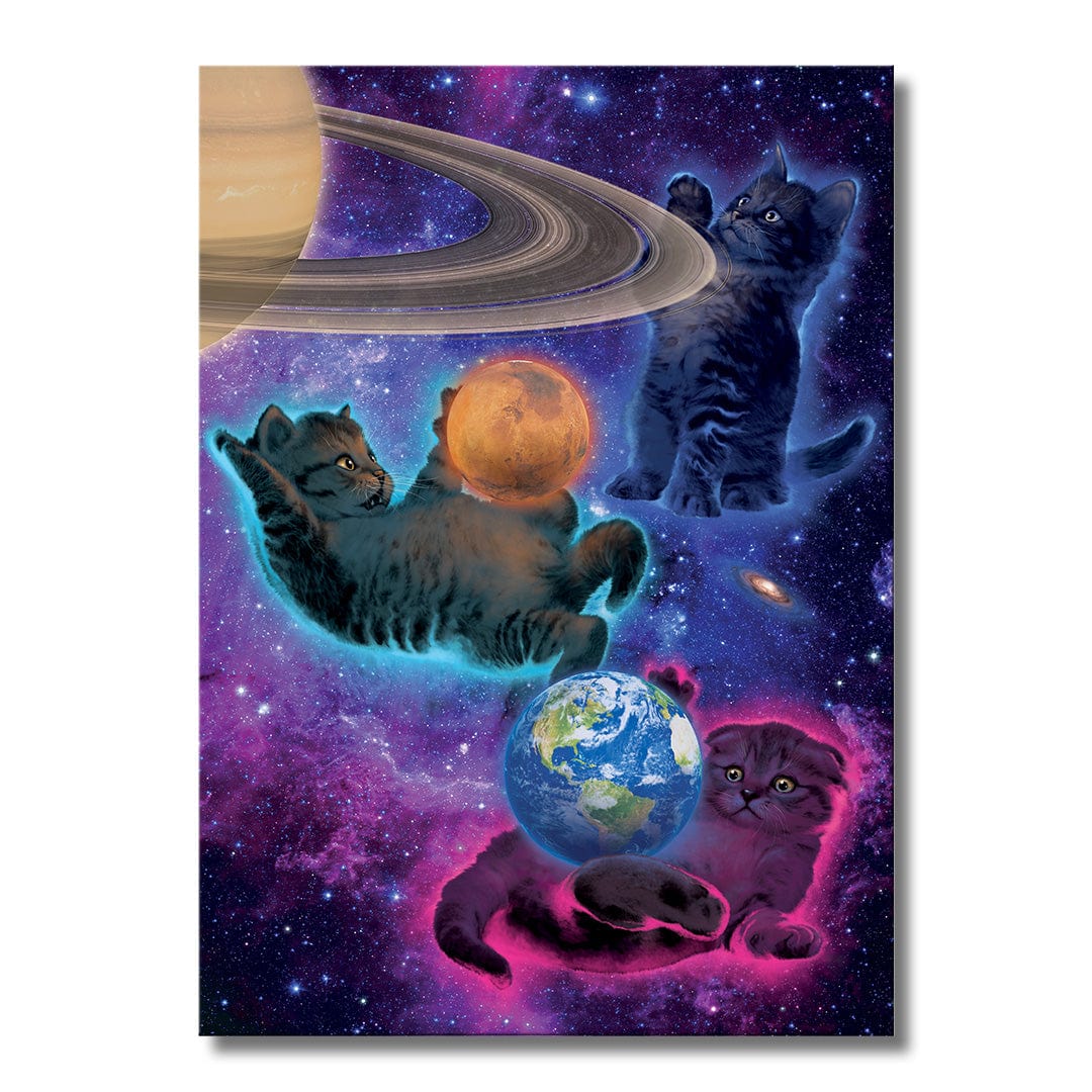 TrophySmack Cosmic Kittens - Metal Wall Art