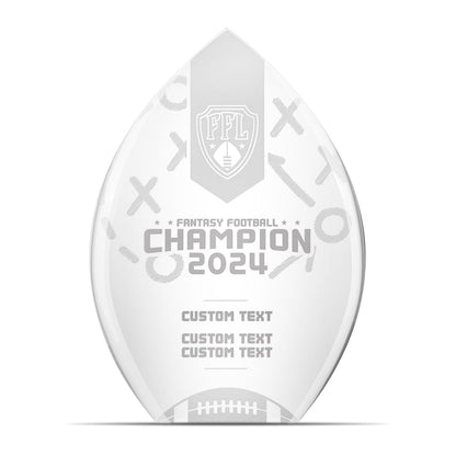 TrophySmack Custom Acrylic Fantasy Football Trophy