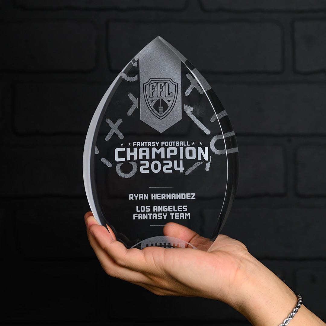 TrophySmack Custom Acrylic Fantasy Football Trophy