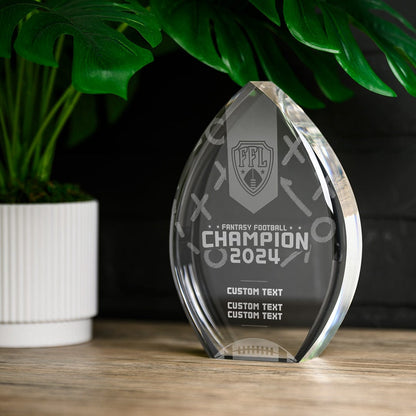 TrophySmack Custom Acrylic Fantasy Football Trophy