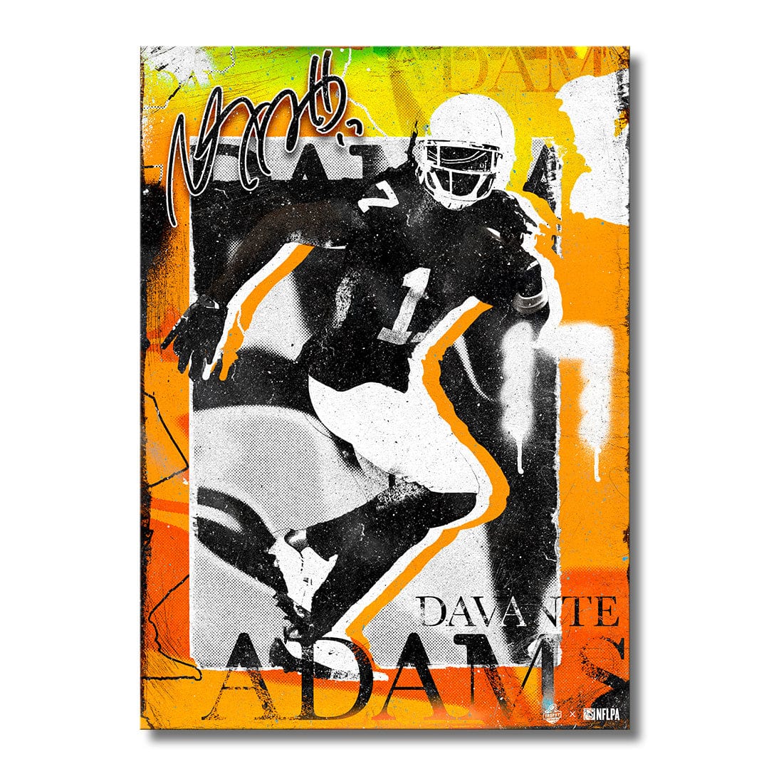 TrophySmack Davante Adams Signature Graffiti - Metal Wall Art