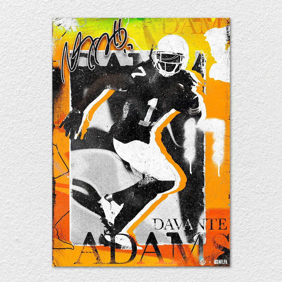 TrophySmack Davante Adams Signature Graffiti - Metal Wall Art