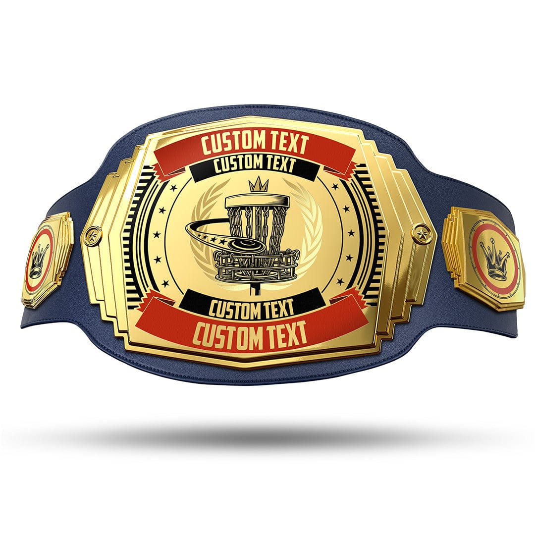 TrophySmack Disc Golf 6lb Customizable Championship Belt