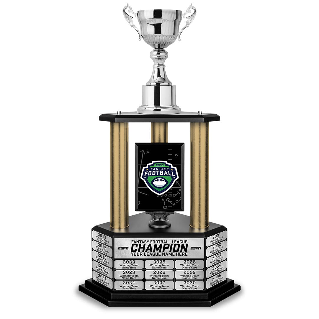 Perpetual ESPN Fantasy Football Championship Trophy - TrophySmack