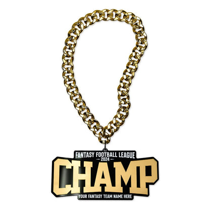 TrophySmack Fantasy Football Champion Custom Chain