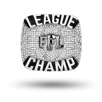 TrophySmack fantasy football elite championship ring with bold design