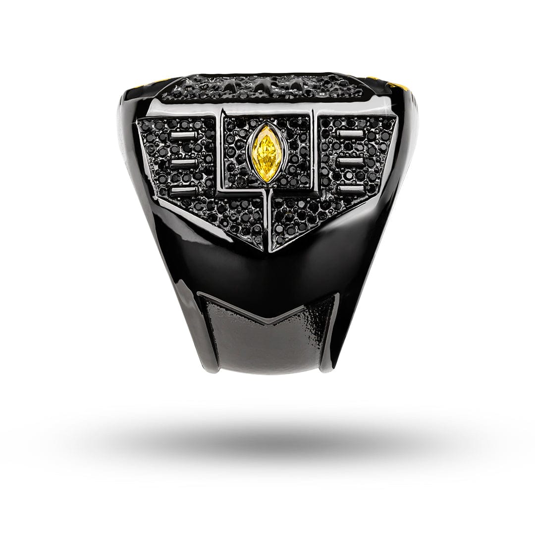 TrophySmack Fantasy Football Elite Championship Ring - Black/Gold