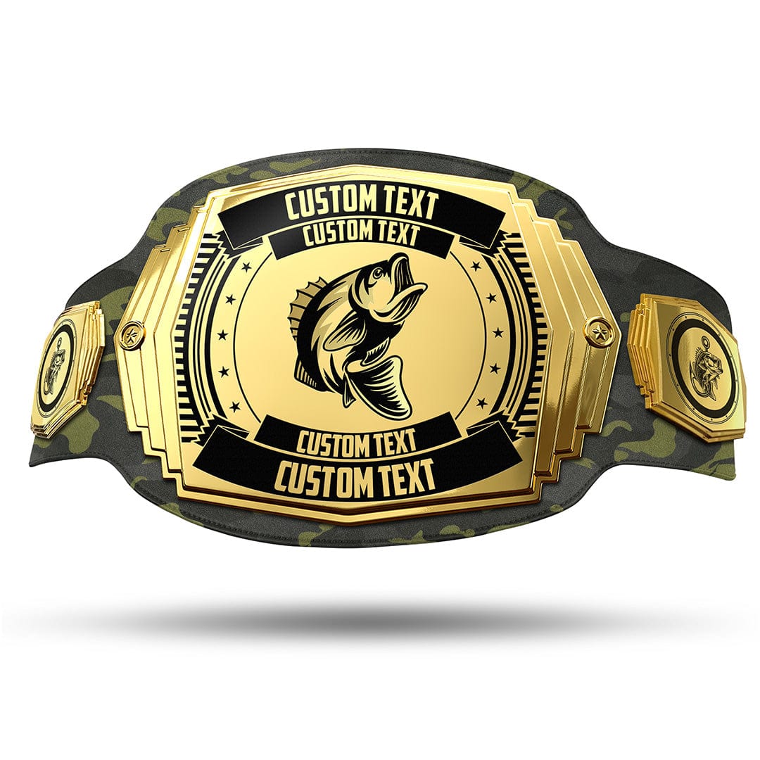 TrophySmack Fishing 6lb Customizable Championship Belt