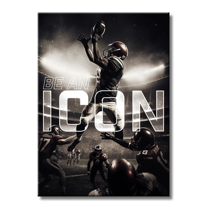 TrophySmack Football - Icon Series Metal Wall Art