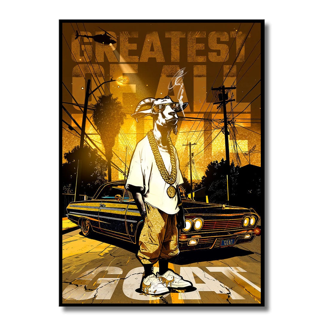 TrophySmack GOAT King - Metal Wall Art