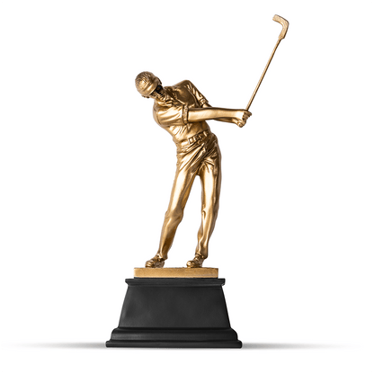 TrophySmack Golf Topper Stand Alone - Black & Gold