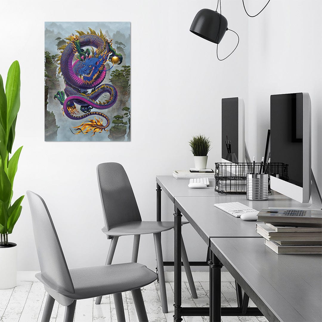 TrophySmack Good Fortune Dragon - Metal Wall Art