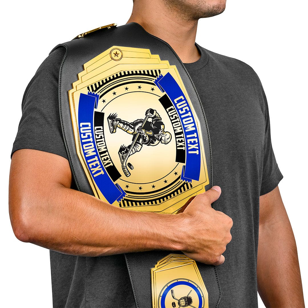 TrophySmack Hockey 6lb Customizable Championship Belt