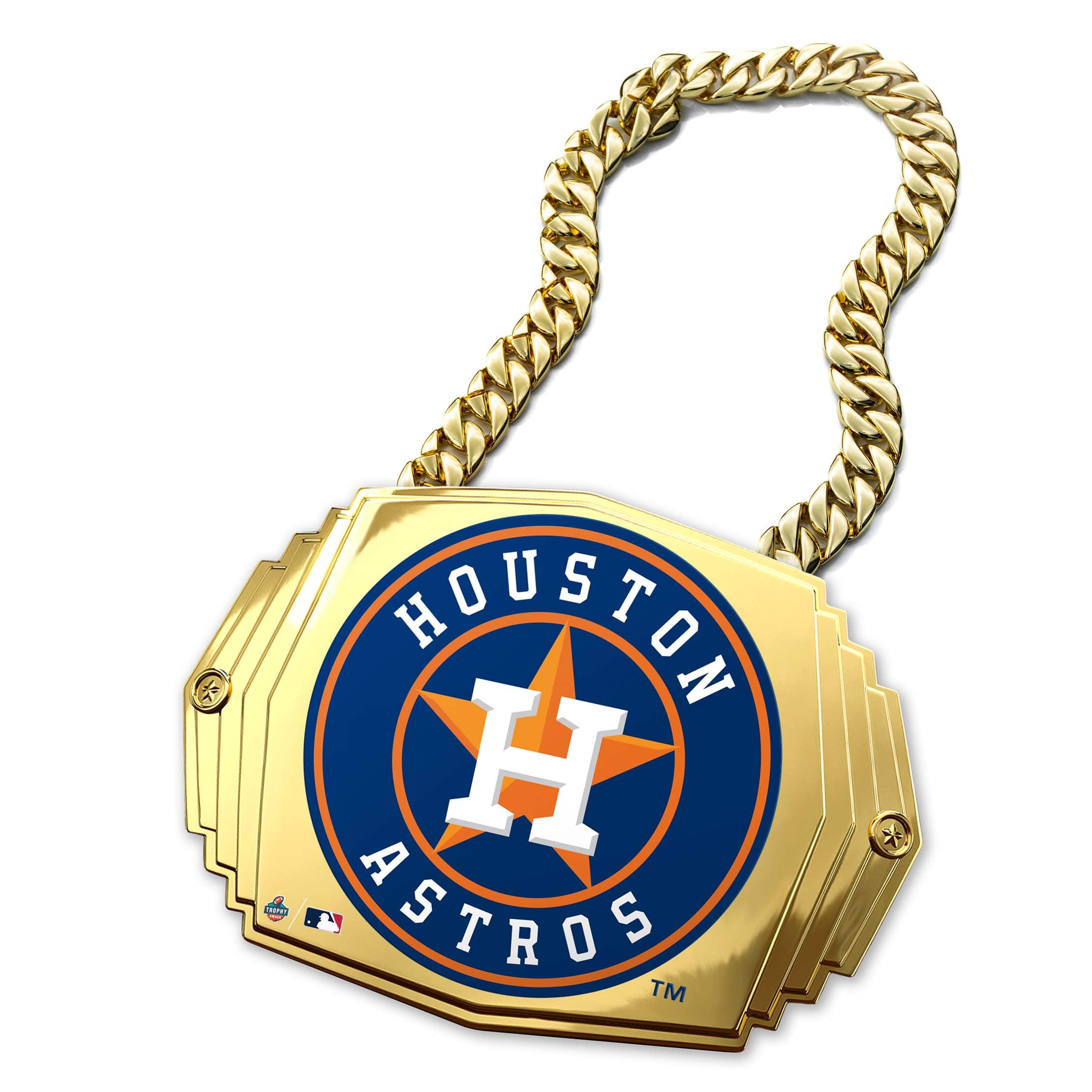 Houston Astros Round Baseball Metal Sign