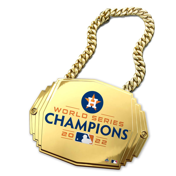 Wholesale MLB Houston Astros Glitter Heart Necklace
