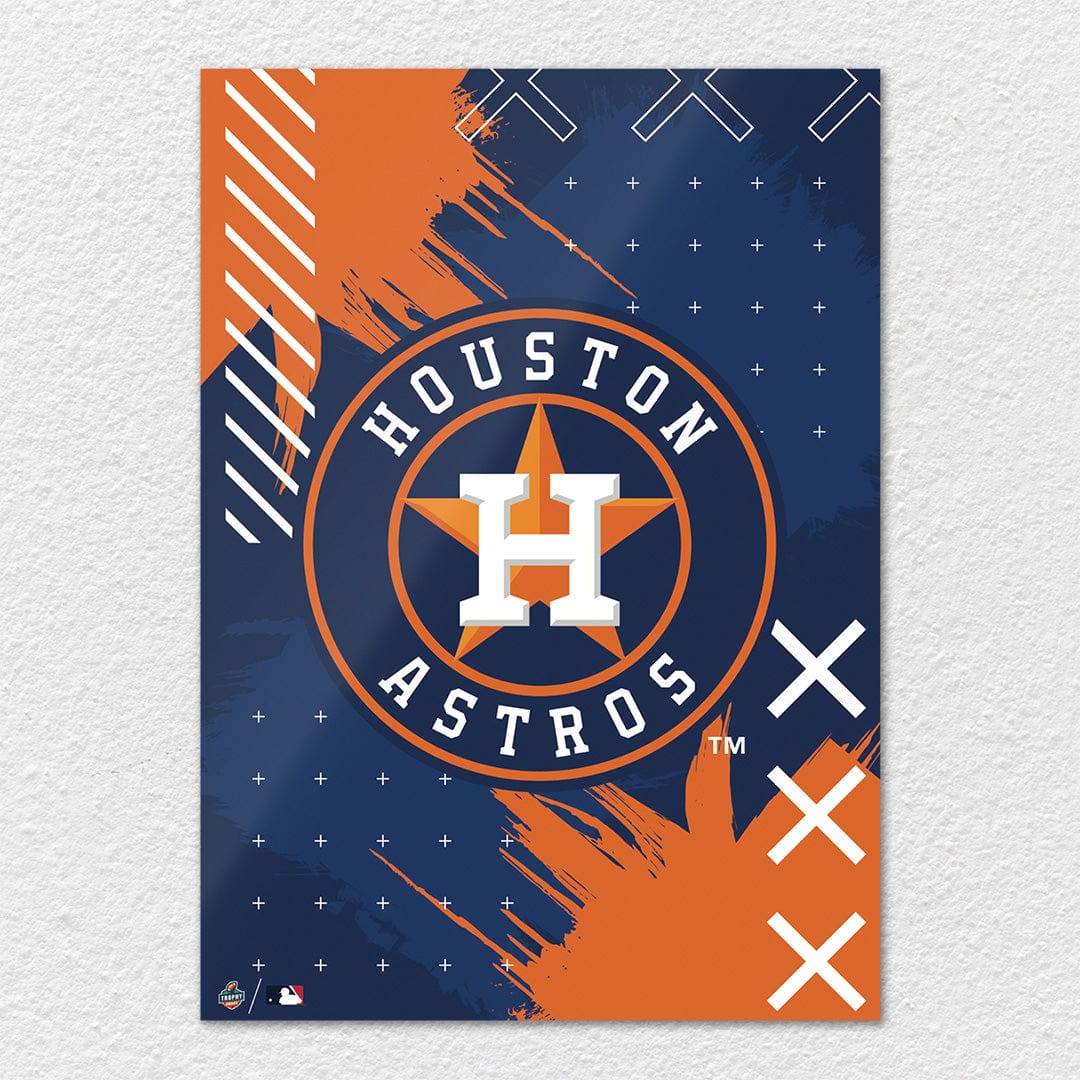 Houston Astros City Skyline Stacked - MLB Metal Wall Art - TrophySmack